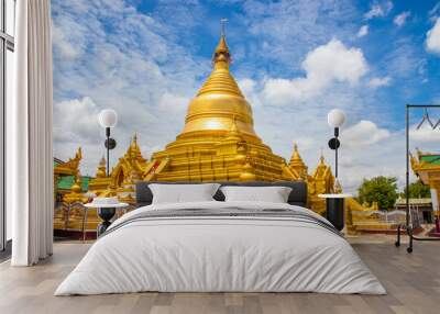 Kuthodaw pagoda in Mandalay Myanmar earlier Burma Wall mural