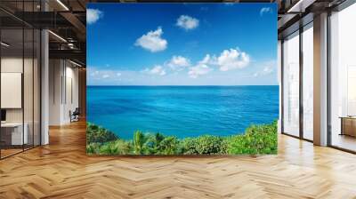 beautiful tropical seascape sky and sea Wall mural