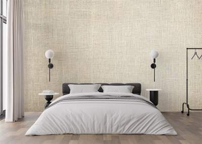 beige or undyed linen fabric texture background Wall mural