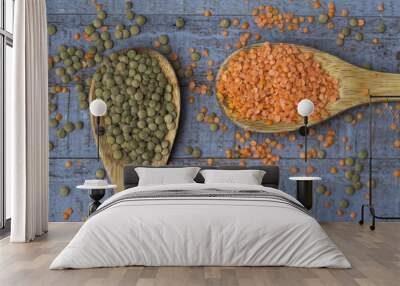 Green and Red Lentils No. 2 Wall mural