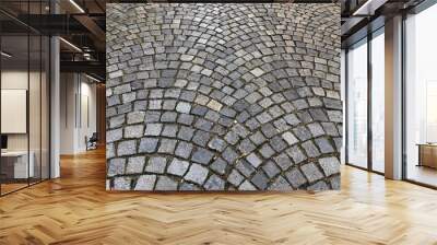 Large cobblestone street Wall mural