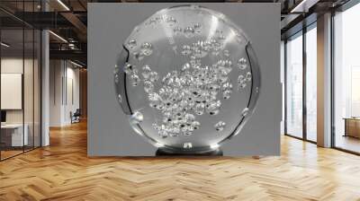 bubbles in glass Wall mural