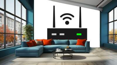 Wireless Router, Modem, Access Point icon illustration design Wall mural