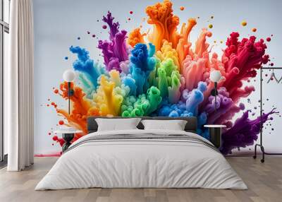 colorful 3d explosion Wall mural