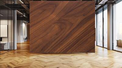 walnut wood table texture background Wall mural