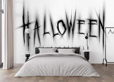 Halloween font, Letters and Numbers, vector eps10 illustration Wall mural