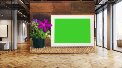 green screen isolated frame Wall mural