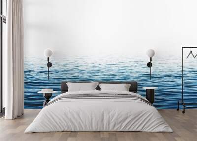 sea waves and white background Wall mural