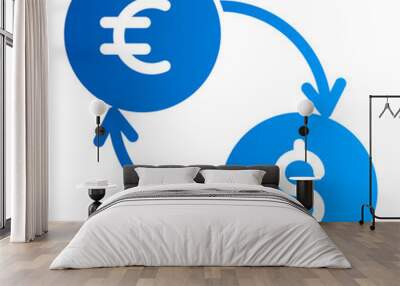 This is the Exchange icon from the Accounting icon collection with an solid gradient style Wall mural