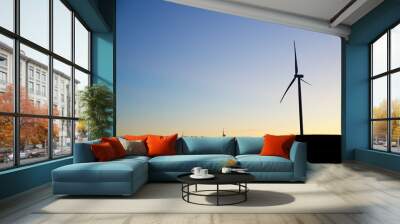 Green energy concept view Wall mural