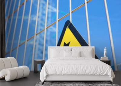 High voltage hazard Wall mural