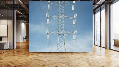 Power line view Wall mural