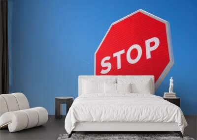 Stop signal view Wall mural