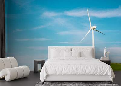 Wind turbine generators for green electricity production Wall mural