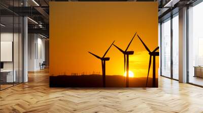 Wind turbine generators for renewable electricity production Wall mural