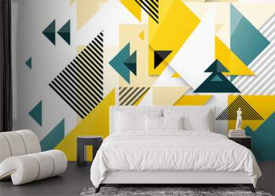 Abstract geometry background Wall mural