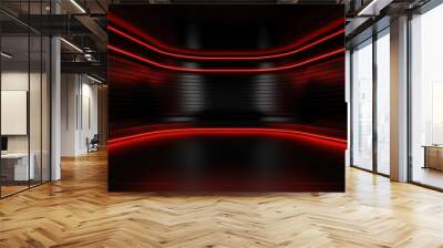 Studio interior with carbon fiber texture Wall mural