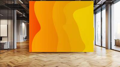 Abstract orange graphic background Wall mural