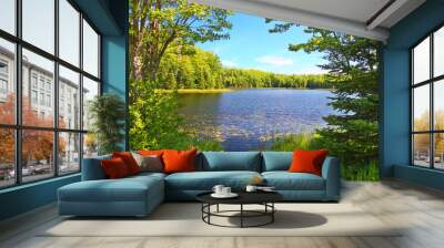 Mabel Lake Northwoods Wisconsin Wall mural