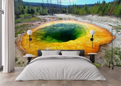 Morning Glory Pool Yellowstone Wall mural