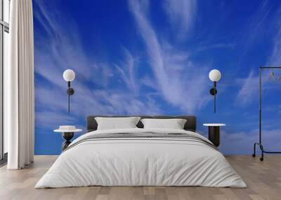 Beautiful view of a blue sky with clouds Wall mural