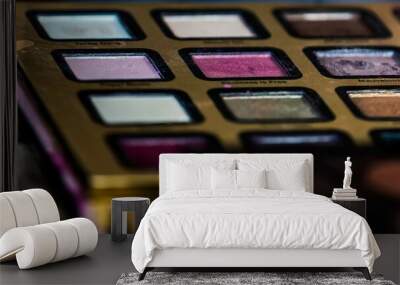 Closeup of an eyeshadow palette Wall mural