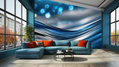 the blue background is very beautiful and is very elegant and it has soft material Wall mural