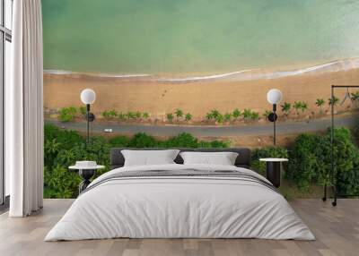 View of Lagarto Beach on Sao Tome Island in Africa Wall mural