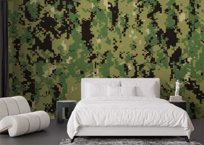 us navy working uniform aor 2 digital camouflage fabric texture Wall mural