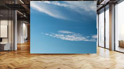 blue sky and white clouds background Wall mural