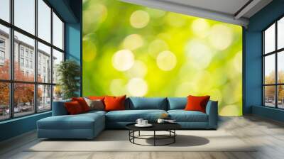 green nature background, blurred bokeh concept Wall mural