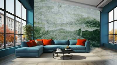 Flowing green water Wall mural