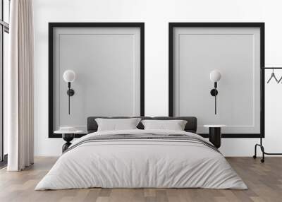 Simple Black Frame Model Wall mural