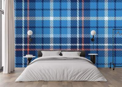 Seamless tartan vector pattern Wall mural