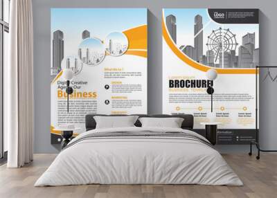 business abstract vector template. brochure design, cover modern layout, annual report, poster, flye Wall mural