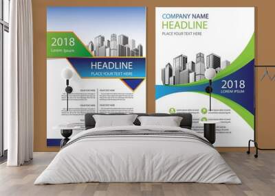 design cover book brochure flyer layout annual report business template
 Wall mural