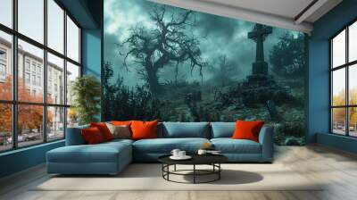 A Mystical Graveyard Wall mural