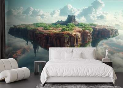 Floating Island in the Sky Wall mural