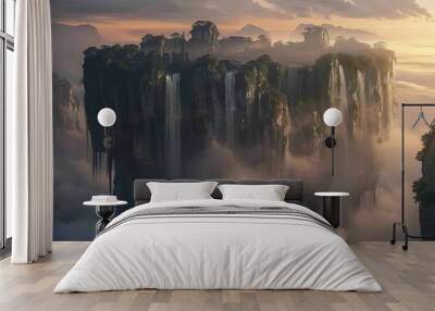 Floating Island Paradise Wall mural