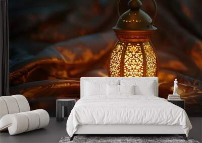 Ornate Lantern on Fabric Wall mural