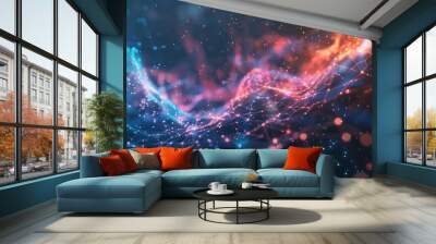 dynamic digital background Wall mural