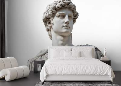 Greek sculpture statue on transparent background Wall mural