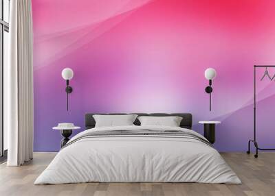 abstract soft light pink and purple background of abstrack with curves wave line overlay. pink and p Wall mural