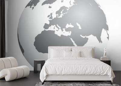 grey earth shaddow Wall mural