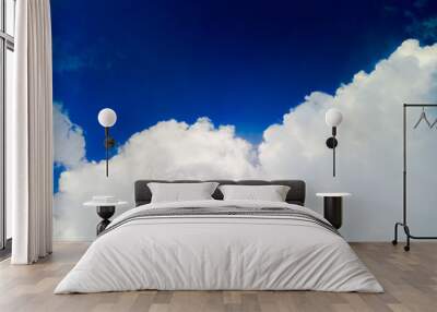 Sky and white clouds As natural background Wall mural