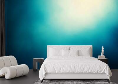 Abstract Blue and White Gradient Background Wall mural