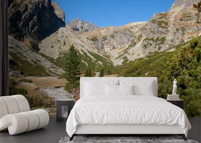  Valley of Five Spis Lakes. High Tatra Mountains, Slovakia. Wall mural