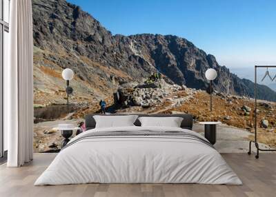  Valley of Five Spis Lakes. High Tatra Mountains, Slovakia. Wall mural