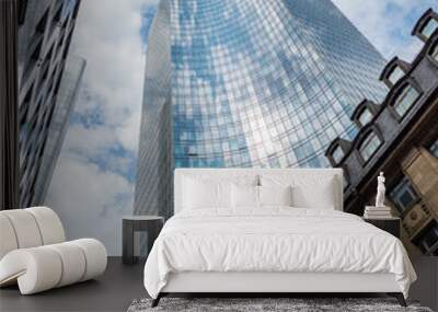 The modern architecture in city Frankfurt, Germany Wall mural