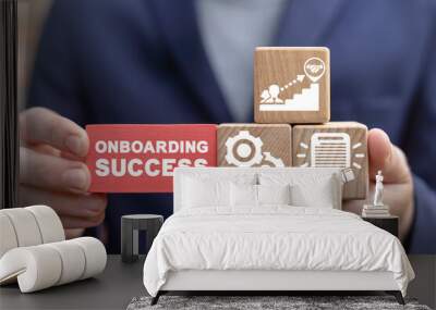 Business concept of onboarding success. Wall mural